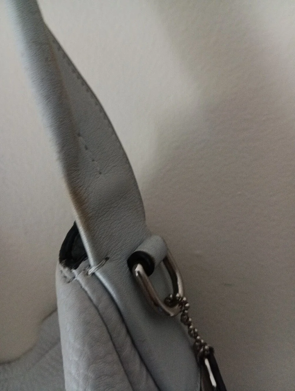 Coach Grey Leather Hobo Bag - Unbranded